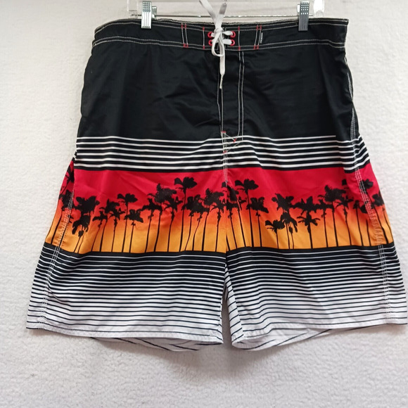Joe Boxer Mens Size XL Beach Scene‎ Board Shorts Summer Trunks Swim Surf Street - Picture 1 of 6
